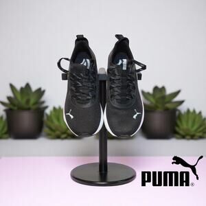 Puma Soft Foam Athletic Running Shoes - Black